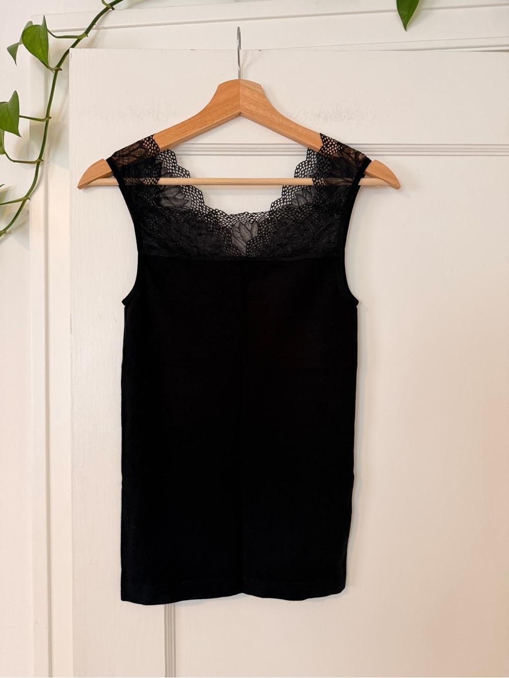 Elegant Lace Trim Base Layer Top